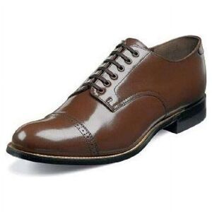 Stacy Adams Biscuit Brown Madison Oxford Shoes 12 2E Wide